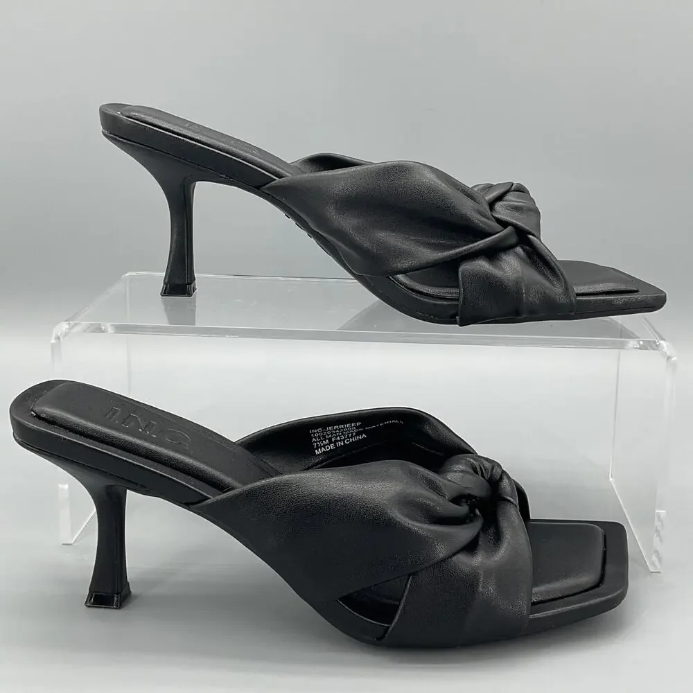 NEW INC Women’s Jerriee Dress Sandals Black Size 7.5M